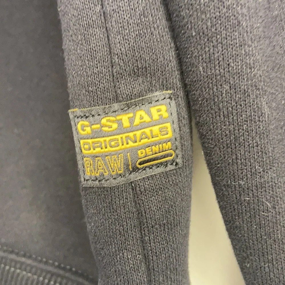 G-Star Raw black/red graphic 01 hoodie | Men's Small | Like New - Picture 3 of 7